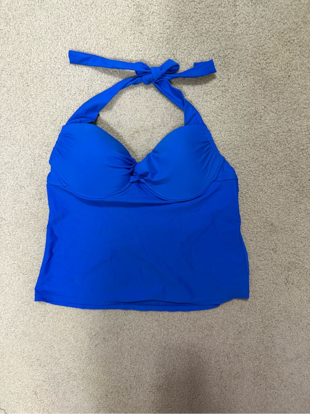 NEW Catalina Blue Halter Tankini Top 8/10